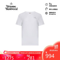 薇薇安·威斯特伍德（Vivienne Westwood）2024春夏 土星印花纯色纯棉短袖T恤 西太后 白色 M 
