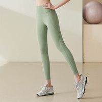 双秀瑜伽服女瑜伽服套装透气镂空美背高级感专业运动跑步普拉训练夏季 牛油果裤子 XL(120-135斤)