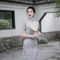 限尺碼：f.e.v 2024年春夏新款女蝕骨年輕款氣質復古中國風女旗袍裙