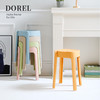 朵色 塑料凳子加厚家用可叠放餐桌板凳圆凳时尚创意高凳子北欧简约椅子