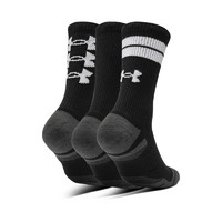 安德瑪 官方UA Performance Tech男女同款中筒襪—3雙裝1379515