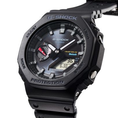 CASIO 卡西欧 G-SHOCK系列 45.4毫米太阳能蓝牙腕表 GA-B2100-1A