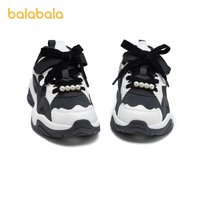 巴拉巴拉 童鞋儿童慢跑运动鞋女童秋季透气防滑大童鞋撞色
