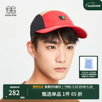 可隆 KOLON SPORT帽子款户外吸汗运动帽复古潮流鸭舌帽休闲帽 LUCA3WTK30-RE 红色 60