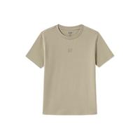 Gap 盖璞 女装2024夏季罗纹圆领短袖T恤亲肤柔软百搭显瘦上衣 476750 卡其色 S