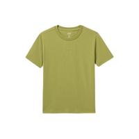 Gap 盖璞 女装2024夏季罗纹圆领短袖T恤亲肤柔软百搭显瘦上衣 476750 绿色 XS