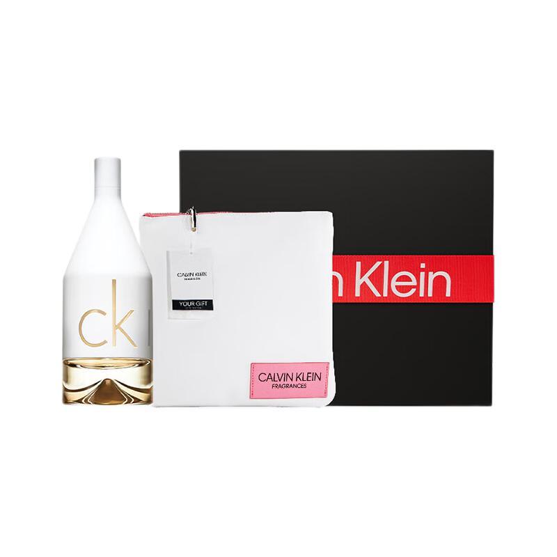 卡尔文·克莱恩 Calvin Klein 因为你女士淡香水礼盒 (100ml+方形手拿包)
