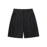 Gap 盖璞 女装2024夏季压褶直筒短裤百搭简约基础纯色休闲裤 547331