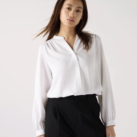 UNIQLO 优衣库 女士长袖衬衫 469437 白色 S
