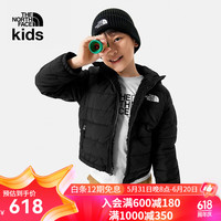 THE NORTH FACE北面童装两面穿夹棉外套男童保暖|82XY JK3/黑色 140cm M（140/68）
