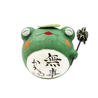 龙虎 日本直邮龙虎家居饰品可爱青蛙摆件装饰品和纸彩绘做工精致