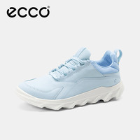 ecco 爱步 运动鞋女 24年夏季牛皮软底舒适日常跑步休闲鞋 820313 天空蓝 36