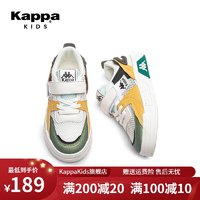 Kappa 卡帕 Kids卡帕童鞋儿童板鞋女童夏季新款网面运动鞋透气网鞋防滑男童休闲鞋