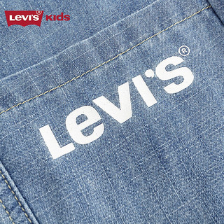 Levi's 李维斯 童装24夏儿童梭织牛仔长裤男童凉感裤子 休闲蓝 130/56(7)