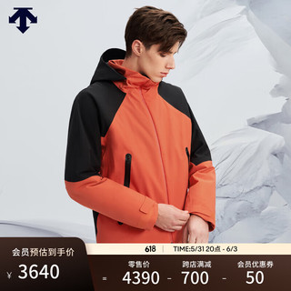 DESCENTE迪桑特SKI STYLE系列运动休闲男子棉服 OR-ORANGE 2XL (185/104A)