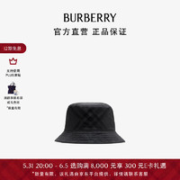 博柏利（BURBERRY）男士 格纹尼龙混纺渔夫帽80950011