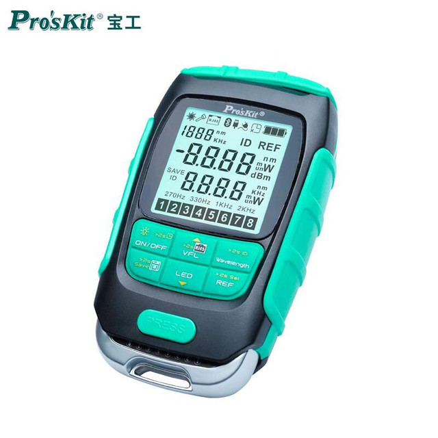 Pro'sKit 宝工 MT-7616 4合1多功能光功率计/断通/网线测试器 红光笔网络测 30mW