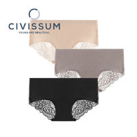 CIVISSUM ·新款蕾丝性感女性内裤冰丝无痕中腰女士三角裤棉底档