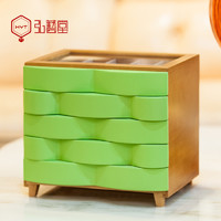 弘艺堂 实木首饰盒饰品收纳盒 新款创意多层木质礼物盒礼品盒