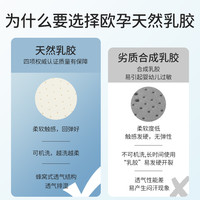 欧孕婴儿乳胶凉席冰丝儿童宝宝凉席垫婴儿床幼儿园午睡席子