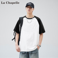 La Chapelle 拉夏贝尔  美式插肩短袖T恤   3件