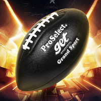 ProSelect 专选 橄榄球黑色美式足球9号成人专业比赛训练腰旗橄榄球