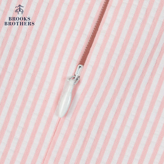 布克兄弟（BrooksBrothers）女24夏泡泡纱通勤包臀裙粉色连衣裙 B650-粉色 0