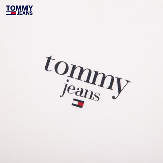 TOMMY JEANS24早秋女装美式复古字母印花修身短袖T恤DW0DW18397 白色YBR S