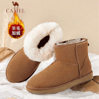 CAMEL 骆驼 羊毛加绒加厚雪地靴男款东北2023冬季保暖防寒雪鞋男士棉鞋