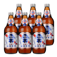 88VIP：Blue Ribbon 蓝带 啤酒小蓝王经典11度玻璃大瓶装640ml*6瓶聚会