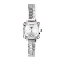 TISSOT 天梭 手表小可愛系列鋼帶款石英女表520送女友禮物 白色 20mm