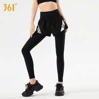 88VIP：361° 361瑜伽裤女高腰提臀秋季假两件健身裤跑步运动紧身长裤