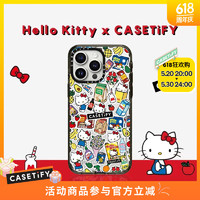 CASETIFY Hello Kitty x CASETiFY 联名集市手机壳适用于iPhone15ProMax 三丽鸥联名手机壳 苹果 透明黑框 iPhone 14 Plus