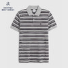 Brooks Brothers 男士24春夏新款珠地网眼条纹短袖Polo衫