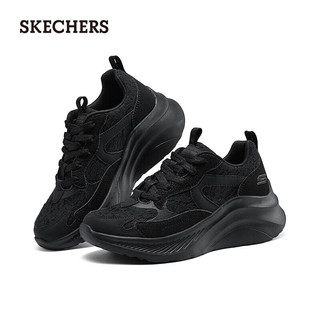 斯凯奇（Skechers）梦幻爱丽丝糕糕鞋2024年夏蕾丝女鞋厚底运动鞋117520 全黑色/BBK 39尺码偏大，选小一码