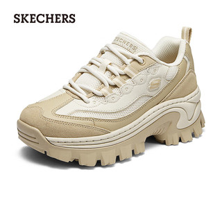 斯凯奇（Skechers）休闲鞋厚底老爹鞋增高蜜糕鞋177233棕褐 35 棕褐色/TAN 35尺码偏大半码，选小半码