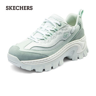 斯凯奇（Skechers）休闲鞋厚底老爹鞋增高蜜糕鞋177233木炭灰/多彩 40 木炭灰色/多彩色/GRMT 40尺码偏大一码，选小一码