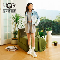 UGG 春季女士舒适圆头系带小白鞋厚底老爹鞋时尚休闲鞋 1142630