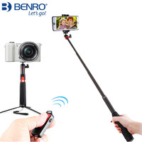 BENRO 百諾 SC1碳纖維自拍桿手機相機直播視頻支架多功能便攜桌面三腳架