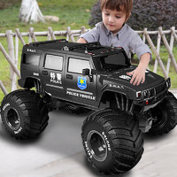 六一儿童节礼物61儿童遥控汽车悍马越野警车模（1：10）超大玩具模型男孩生日礼物3-6-7岁