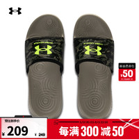 安德玛 UNDERARMOUR）春夏Ignite Select男子运动休闲拖鞋3027848 森犬褐灰200 44