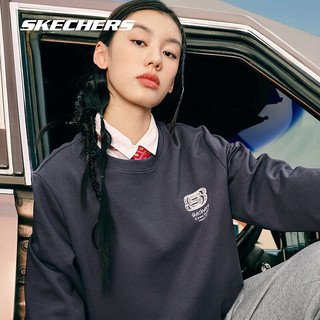 斯凯奇（Skechers）夏季卫衣女装外穿长袖上衣运动外套男L322U127 L322U127-026R 奥德赛灰 XS