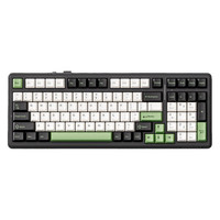 AULA 狼蛛 F99 三模机械键盘 99键 烈焰紫轴 RGB