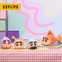52TOYS 摸鱼新生活系列可动玩偶盲盒动漫潮玩手办礼赠整盒4只装六一儿童节玩具礼物