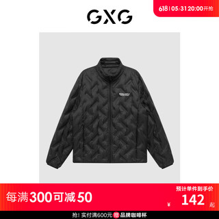 GXG男装 运动周末系列黑色羽绒服2022年冬季 黑色 175/L