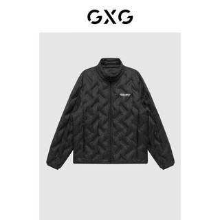 GXG男装 运动周末系列黑色羽绒服2022年冬季 黑色 165/S