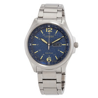 CITIZEN 西铁城 蓝色表盘光动能男表 AW0110-58L