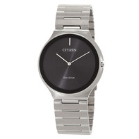 CITIZEN 西铁城 Stiletto 黑色表盘光动能男表 AR3110-52E