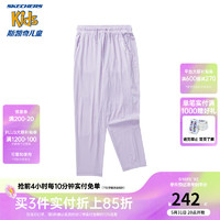 Skechers斯凯奇男女童运动夏季儿童凉感长裤P224K035 浅雪青色/00EW 130cm