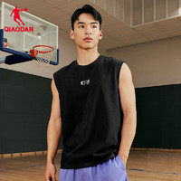 QIAODAN 乔丹 中国乔丹KJ篮球运动背心男2024夏季新款男士宽松休闲美式无袖T恤